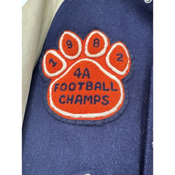 VTG Varsity Letterman Football Brighton  Bengals Grunge 80,s Football  Patches L - Picture 11 of 16